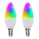 thumbnail image 1 of 2X Bombilla Inteligente Tuya E14 Regulable con Cinco Modos de Luz en Espiral, Bombilla RGB con WiFi, Control Remoto y Control por Voz, 9 W, 1 of 4