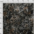 thumbnail image 3 of oneOone Polyester Spandex Brown Fabric Floral Sewing Material Print Fabric By The Yard 56 Inch Wide, 3 of 4