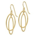 thumbnail image 2 of Primal Gold 14 Karat Yellow Gold Textured Ovals Dangle Earrings, 2 of 5