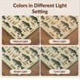 thumbnail image 7 of Design&I 6'x9' Washable Area Rug Fishing Bass Lure Vintage Lake Wildlife Cabin Motifs Border Trophy for Queen Size Bedroom, Under Bed, Sleek Flatweave Pet Friendly, 7 of 7