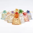 thumbnail image 3 of Bolsas de Organza con cordón, embalaje de joyería, boda, tul, dulces, 50 Uds., 3 of 4