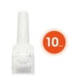 thumbnail image 4 of Intellinet Cat6 UTP FlexiBoot Slim Network Patch Cable, 2 ft., White, 10-Pack | 10G, 250 MHz, 100% Copper, 32 AWG, RJ45, Highly Bendable, Gold-plated Contacts, 4 of 6