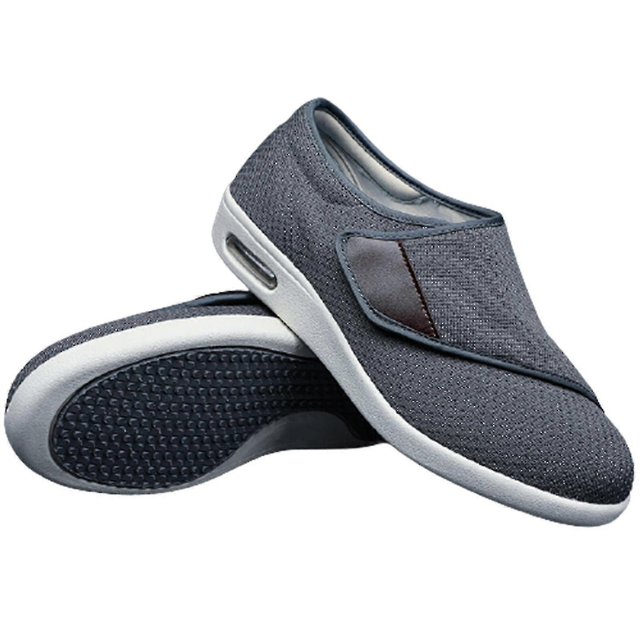 Wide Adjusting Soft Comfortable Shoes Orthopedic Walking Shoes For The Old Breathable Hook-and-loop