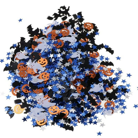 Party Confetti Blast - Halloween Edition - 100g/3.5Oz - Ghosts, Pumpkins, Bats, and Spiders - Colorful Throwing Confetti for Festive Decorations