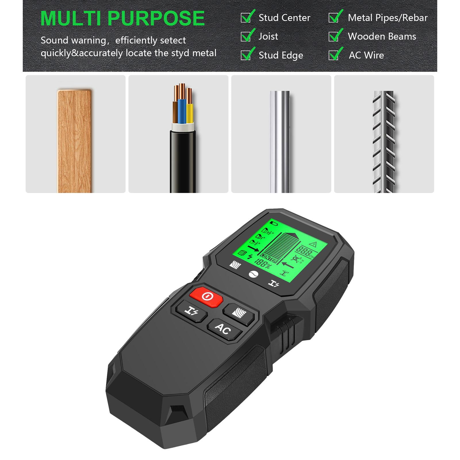 Fzaqwen Stud Find Tool Wall Detector Cable Find Handheld for Wire Joist Wood Studs Metal Black