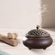 thumbnail image 5 of Quemador de de cerámica, soporte de , figurita de aromaterapia, adorno de Feng Shui para estudio, Yoga, sala de estar, decoración del Marrón Sunnimix Soporte para quemador de incienso, 5 of 7