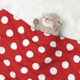 thumbnail image 2 of Naloa Red Polka Dot Dog Blanket, 3 Sizes Cat Blanket for Indoor Cats Large Medium Small Dog Gifts-Small, 2 of 8