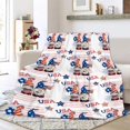 thumbnail image 5 of Luxury Plush 4th of July Patriotic Blanket USA Gnome American Fag Independence Day Throw Blanket for Couch,Lightweight Soft and Warm Throws Blankets for Sofa Bed Living Room in Spring 60"x50", 5 of 6