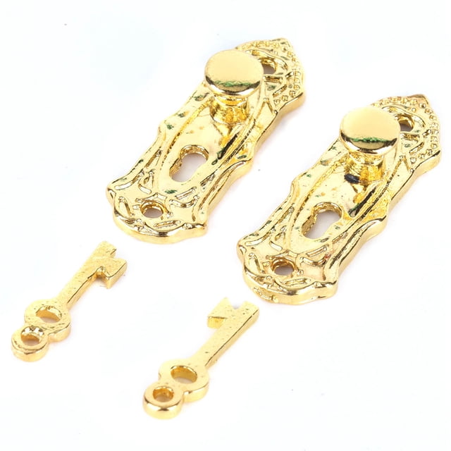Muebles de Muñecas, Cerrado de la Puerta Compatible Retro de Moda 2 SET 1:12 EN MINIATRA PARA COCINA PARA SALA DE ESTAR PARA COMEDOR PARA EL DORMitorio