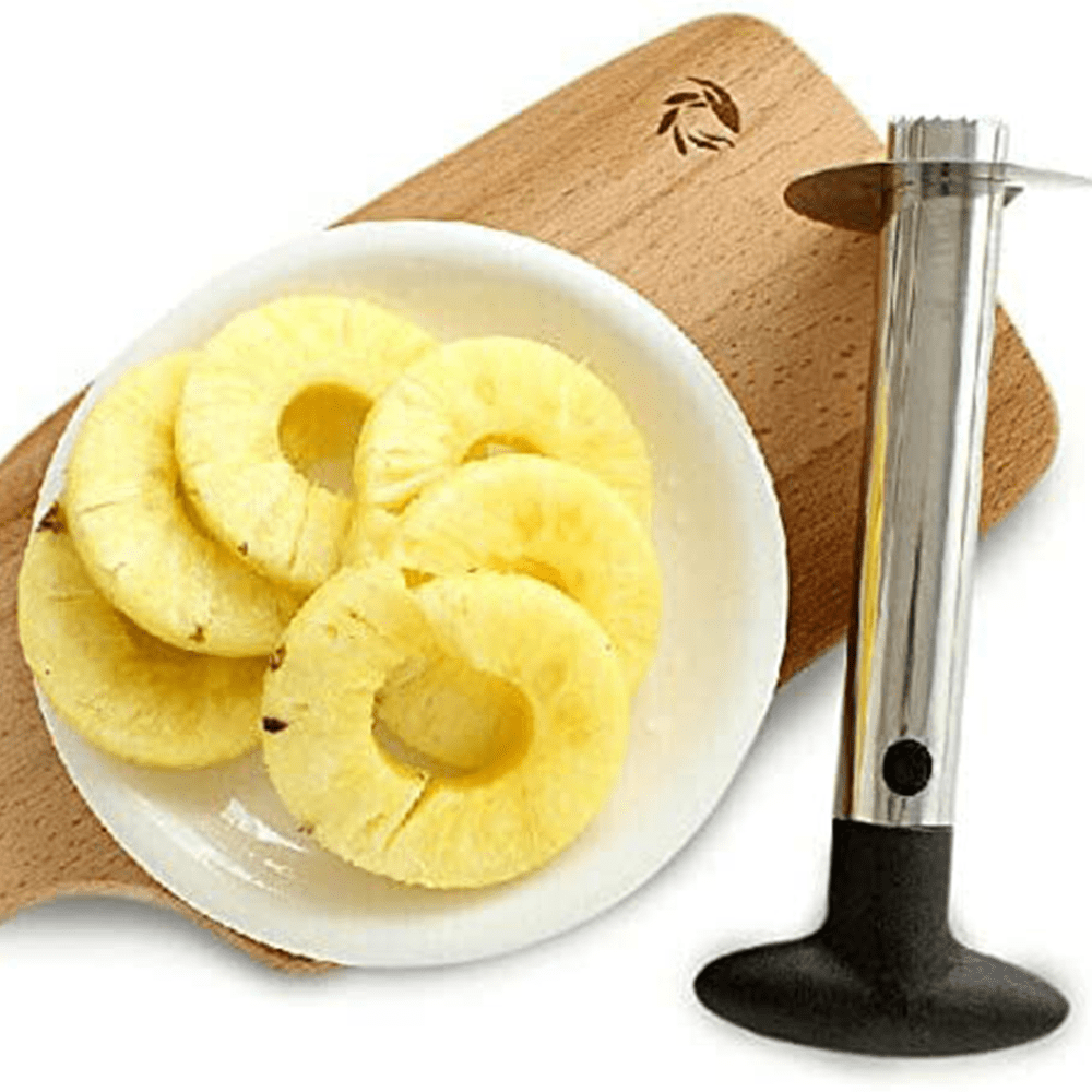 Details about   2pcs Stainless Steel Peeler Vegetable Leaf Remover+Home Needle Onion Cut Holder 