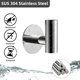 thumbnail image 2 of Ganchos adhesivos para toallas de baño Liling acero inoxidable SUS 304, 2 of 4