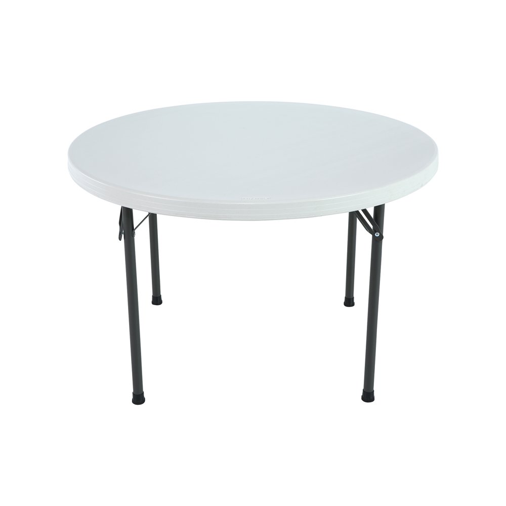 Lifetime 46 in Round Commercial Folding Table, White 22960 Walmart