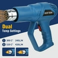 thumbnail image 6 of Heat Gun, 2000W Hot Air Gun Kit with 4 Nozzles, Fast Heating and Dual Temperature Settings 572℉~932℉ (300℃-500℃), Hot Air Gun for Crafts, Shrink Wrapping/Tubing, Paint Removing, Soldering, 6 of 9