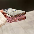 thumbnail image 4 of for iPhone Case,[Compatible with MagSafe] Luxury ElectroPlated Frame Glitter Sparkle Sparkly Rhinostone Soft Shockproof Phone Case (Rose Gold,iPhone 14), 4 of 5