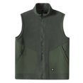 thumbnail image 2 of Dxzfnsa Men's Winter Vests Outdoor Padded Solid Color Puffer Vests Thick Fleece Sleeveless Jackets with Pockets Warm Stand-up Collar Tank Tops for Men, 2 of 7