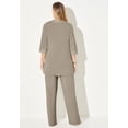 thumbnail image 3 of Catherines Women's Plus Size Petite Lace Gala 3-Piece Pant Suit, 3 of 6