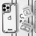 thumbnail image 3 of Funda de teléfono translúcida esmerilada para iPhone, carcasa protectora de silicona, línea bidimensional, cómic, iPhone 13 Pro Max, iPhone 14, 12, 11, XS, XR, X, 3 of 4