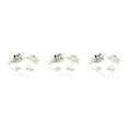 thumbnail image 4 of Sonducket 4 Uds. De peinetas de flores para boda, conjunto de tocados elegantes para niñas, tocado de novia, adorno de vestir para mujer, blanco Type1 NO1, 4 of 6