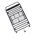 thumbnail image 4 of Cuerpo Shell Mount Roof Rack Metal Negro Para 1/10 RC Car Truck Hobby Modelos SCX10 D90 TF2 Cc01 DIY Accesorios sin LED Sunnimix Bastidor de techo RC Rock Crawler, 4 of 8