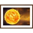 thumbnail image 2 of Art.com Inner Solar System, Artwork Premium Photographic Print by Henning Dalhoff, Brown Frame Wall Art, 29" x 21", 2 of 5