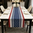 thumbnail image 2 of 4th of July Patriotic Table Runners, 72x13 Inch Stars Stripes Red White and Blue Table Runner for Memorial Day Independence Day Table Decor, 2 of 6