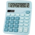 thumbnail image 1 of Calculadora de escritorio para oficina, calculadora de 12 dígitos con doble potencia y bonita pantalla LCD grande, botón grande para oficina y hogar., 1 of 4