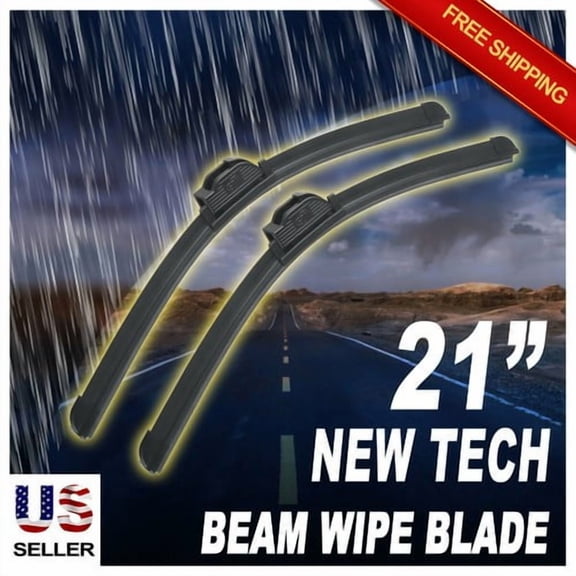ABLEWIPE 21" 21" Quality All Season Beam Windshield Wiper Blades (Set of 2)