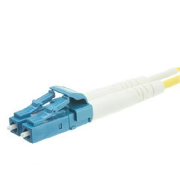 3.3 ft. LC & LC Multimode Duplex Fiber Optic Cable 10 GB - 1 m & 0.4 in. Aqua