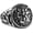 Silver, variant on Men's Vintage Stainless Steel Ring Lion Head Shield Biker Gold/Silver/Black