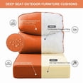 thumbnail image 6 of Opohoro Outdoor Deep Seat Cushion Set, 24"x24"x6", UV Resistant & Water Resistant Comfortable Furniture Cushions for Patio Sofa, Chair, Loveseat, 6 of 9