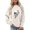 Beige, variant on Halloween Sweatshirt for Women Hoodless Sweatshirt Cozy Pullover Top in Soft Knit with Relaxed Fit for Casual Wear and Versatile Comfort Beige L