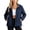 Navy, variant on Black Women's Softshell Jacket Travel Outdoor Jacket Crew Neck Fall Winter Jackets Cute Tops Trendy Western Cowgirl Outfits Girls Coats M