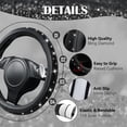 thumbnail image 4 of Funda de volante CAR PASS Bling Diamond Leather Black, 4 of 8