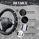 thumbnail image 4 of Funda de volante CAR PASS Bling Diamond Leather Black, 4 of 8