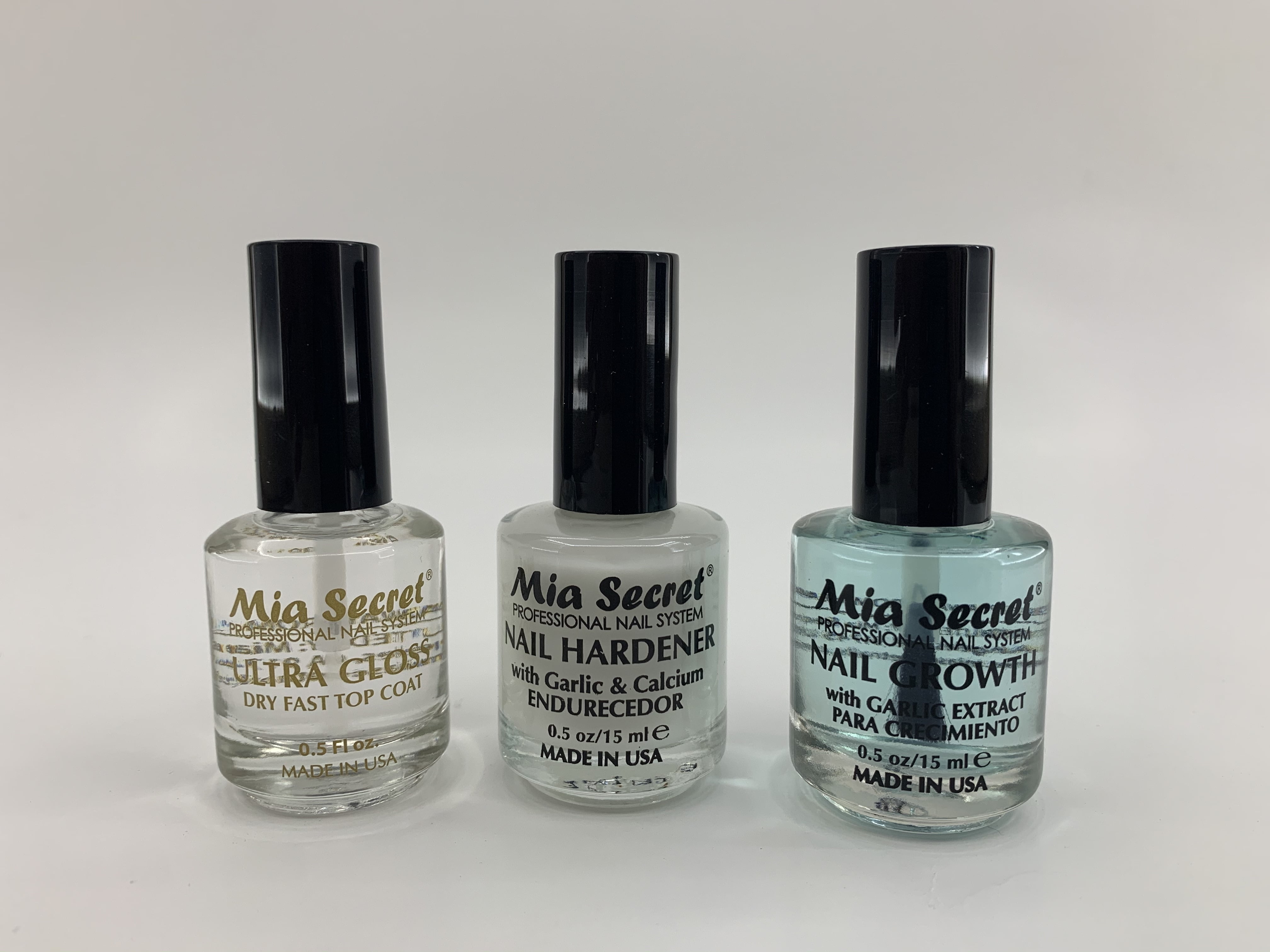 Mia Secret Nail Growth, Hardener, Ultra Gloss Bundle 