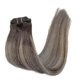 thumbnail image 2 of Clip en extensiones de cabello humano Remy marrón chocolate a caramelo rubio Balayage 7 piezas 120 g 14 pulgadas, 2 of 5