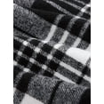 thumbnail image 3 of Katigan Womens Wool Plaid Mini Skirt Fall Winter High Waisted Bodycon Pencil Skirt Black & White. L Black & White, 3 of 5