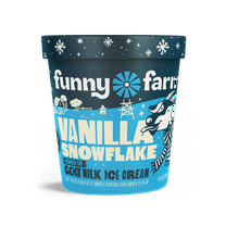 Funny Farm 14 oz. Vanilla Snowflake Ice Cream (8 pack)