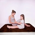 thumbnail image 3 of Lochas Luxury Fluffy Rugs Ultra Soft Shag Rug for Bedroom Living Room Kids Room, Children,6'x9',Coffee, 3 of 7