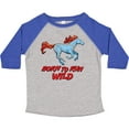 thumbnail image 3 of Inktastic Born to Run Wild Galloping Horse Boys or Girls Toddler T-Shirt, 3 of 5