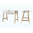 thumbnail image 7 of Modern Designs by Crafts and Comfort Parma 42 Inch Home Office Desk Small Computer Desk with Wide Drawer - Great for use as Workstation and Writing for Students in Bedroom or Dormroom - White, 7 of 7