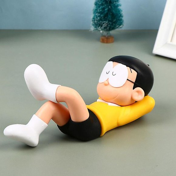 17cm Doraemon Nobi Nobita Action Figures Anime Nobita PVC Model Toy Cake Decoration