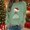 Mint Green, variant on FDGIU Trendy 2025 Women's Xmas Sweater – Funny Print Long Sleeve Pullover, Winter Casual Tunic