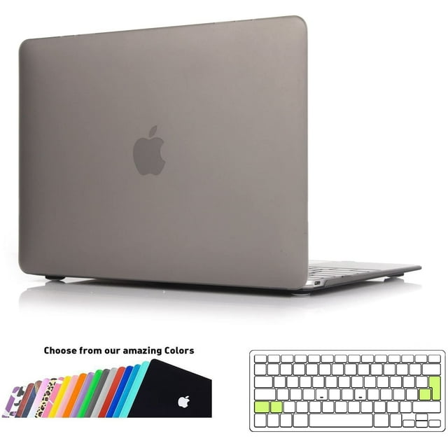 MacBook 12 Case Cover, Ultra Slim Plastic Hard Shell Case Cover with EU Transparent Keyboard Protector Protective Cover for Apple MacBook 12 Retina,Model: A1534