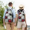 thumbnail image 6 of Balery Cherries laid Vintage Canvas Backpack for Men and Women - Large Capacity, Durable Travel Laptop Bag for School, Work, Hiking, and Outdoor Activities, 6 of 7