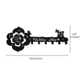thumbnail image 3 of Perchero de Pared de Hierro con Diseño de Flores para Llaves: Organizador Decorativo para La Entrada con 6 Ganchos para Llaves, Abrigos y Accesorios., 3 of 7