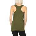 thumbnail image 5 of KOGMO Womens Basic Stretchy Cotton Spandex Racerback Tank Top 3-Pack (S-XL), 5 of 5
