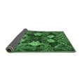 thumbnail image 2 of Ahgly Company Indoor Square Persian Emerald Green Traditional Area Rugs, 8' Square, 2 of 4