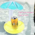 thumbnail image 6 of Holds Drinks, Cans, and Cellphones for Fun in the Water Mini Inflatable Blue Float, 6 of 7