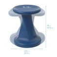 thumbnail image 2 of ECR4Kids Twist Active Wobble Stool, 18in Seat Height, Classroom Furniture, Navy, 2 of 9